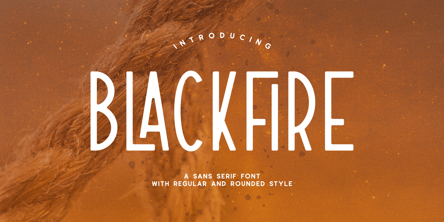 Blackfire Font preview